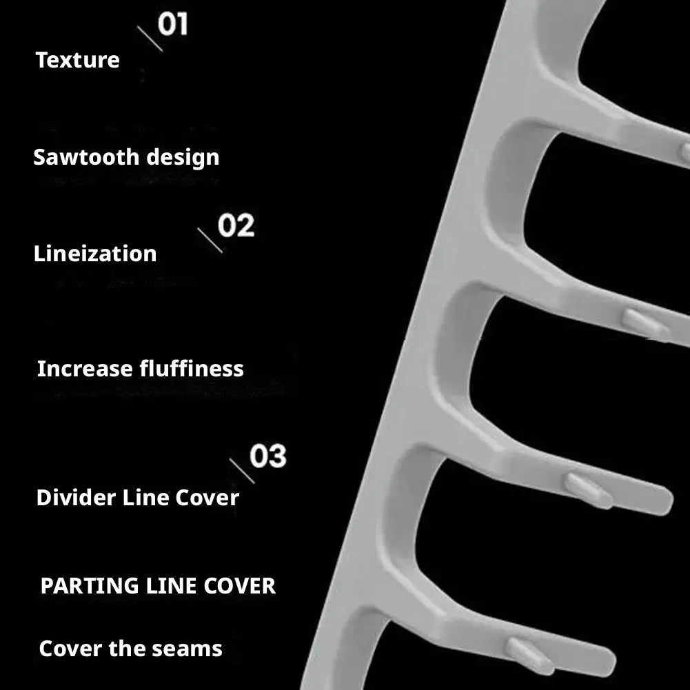 Texturizing Comb For Men, Men's Hair Styling Non-Slip Fluffy Texture Styling Comb, Salon Volumizing Texture Comb Root Lift Tool