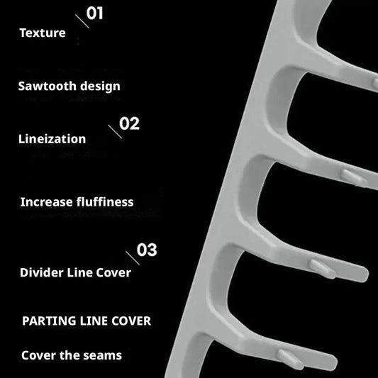 Texturizing Comb For Men, Men's Hair Styling Non-Slip Fluffy Texture Styling Comb, Salon Volumizing Texture Comb Root Lift Tool